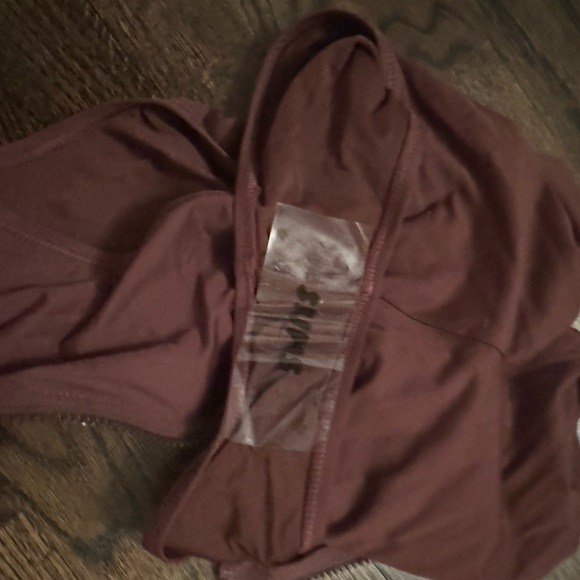 SKIMS signature swim cocoa front zip suit Size XS NWT - Picture 5 of 5